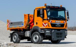 MAN TGM 13.250 4x4 BL with Tipper Body & Loading Crane '2013